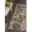 Tapis ivoire / moka / vin à motif floral Kasturi-729418456