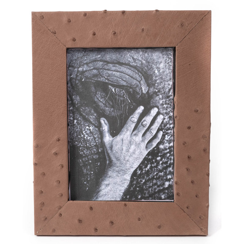 Genuine Leather 5x7 Picture Frame, Brown