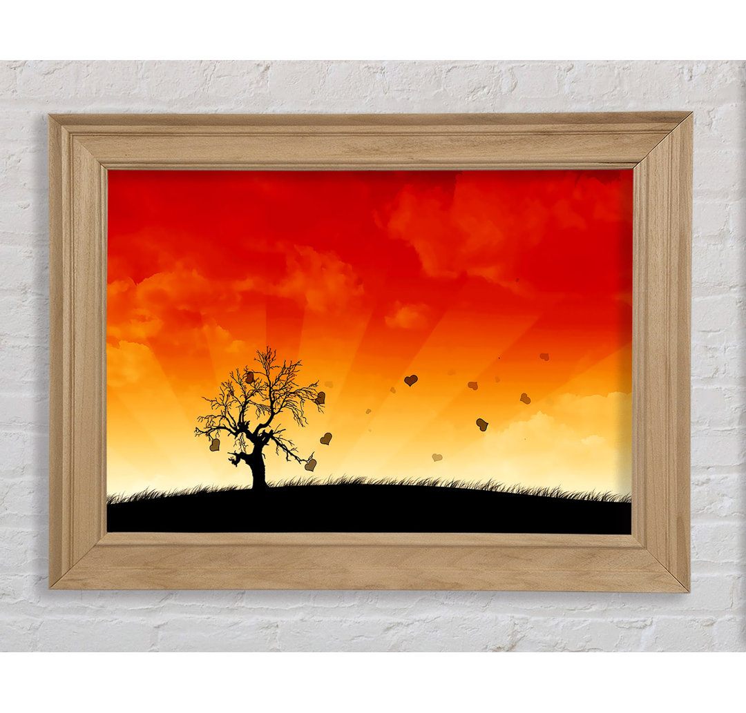 Sun Blaze Tree - Einzelner Bilderrahmen Kunstdrucke