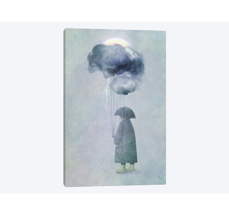 « the cloud seller » par eric fan, reproduction d’impression sur toile tendue, H 12 po x l 8 po x P 0,75 po