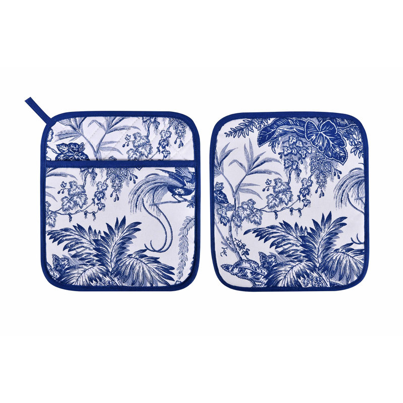 Ulster Weavers Willow Toile Floral 100% Cotton Potholder