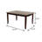 60.4" W DINING TABLE , ESPRESSO