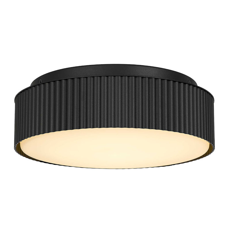 Plafonnier encastré 9 po à DEL noir, 3000 Kelvins, H 3 pi x l 9 po x P 9 po