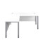 Buariki L-Shaped Metal Base Executive Desk-1413749150-1413749165-1413749152