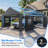 20 ft. x 20 ft. Heavy-Duty Carport Canopy, Portable Garage with Roll-Up Door, Windows and Reinforced Base-124322400