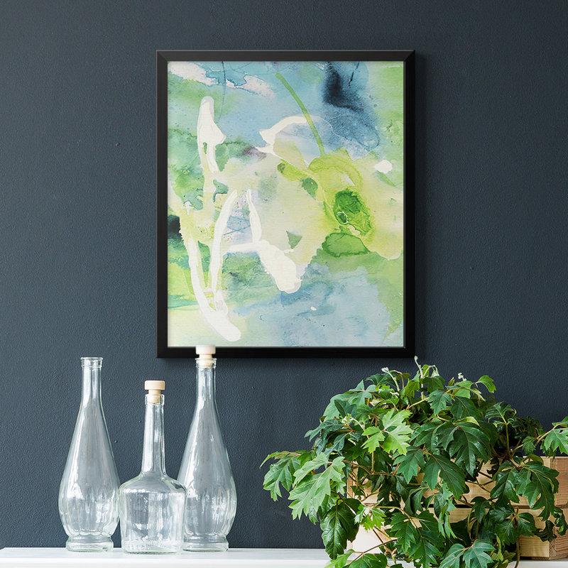 Toile encadrée de qualité supérieure «Rising Above III» - prête à être accrochée, H 24 po x l 20 po, Noir