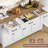 UrbanStyle 55.1" Kitchen Sideboard, Buffet Cabinet-2006507438