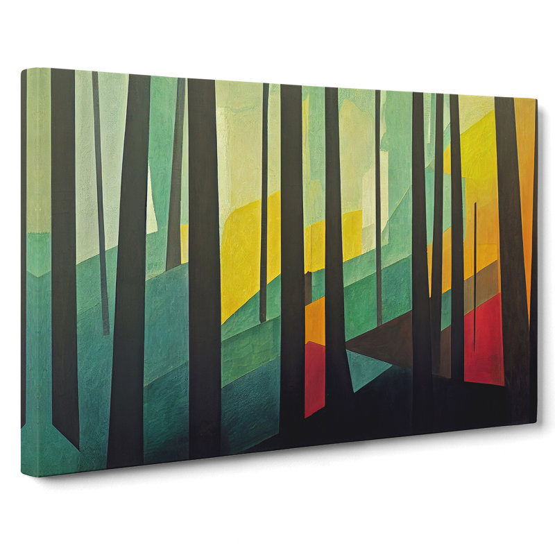 Innovative Abstract Forest - Wrapped Canvas, 35cm H x 50cm W x 3cm D