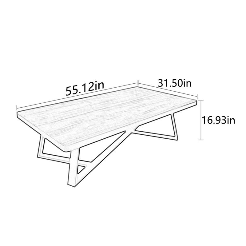 Solid wood multi-functional creative tea table, Brown, 16.93" H x 55.12" L x 31.5" W