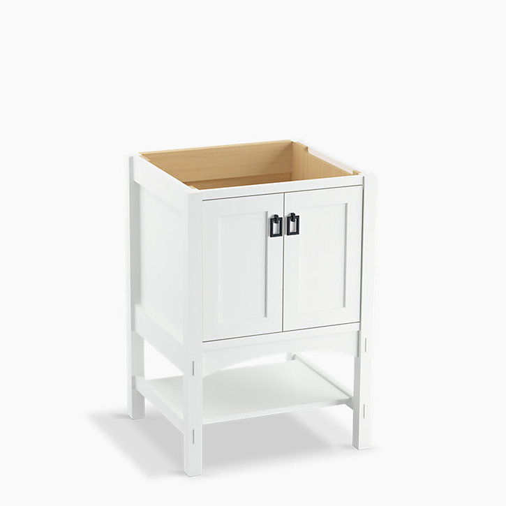 Marabou™ 24" Vanity Base Only with 2 Doors, Linen White