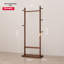 Coat Rack Solid Wood Hanger 23.6 x 11 x 71 in Easy to Assemble Walnut