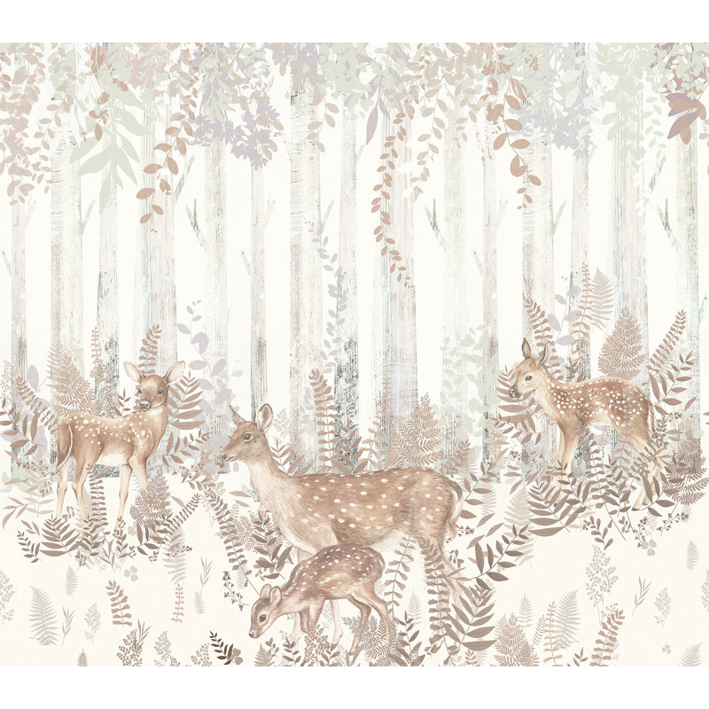 Fawn Meadow Wall Mural