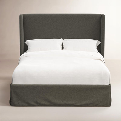 Upholstered Wingback Bed