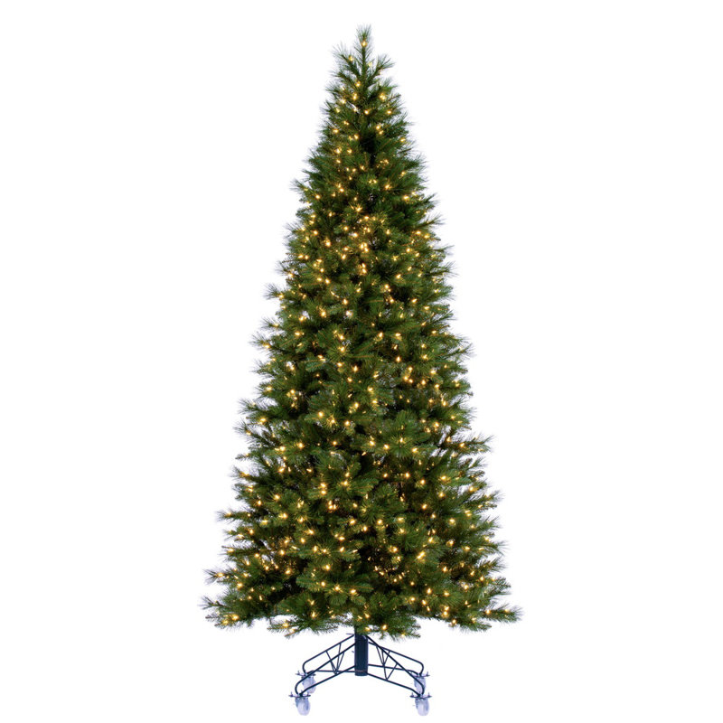 Gioele 7.5' Lighted Artificial Pine Christmas Tree