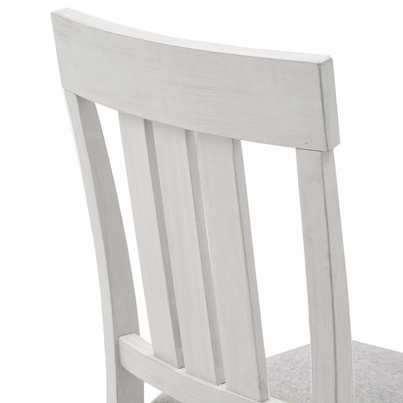 Chaise sans accoudoirs de salle à manger, Blanc récupéré