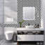 10 pièces de 7,87 x 7,87 pouces / 20 cm x 20 cm chacune, autocollants de carreaux décoratifs autocollants, autocollants muraux en vinyle à dosseret mosaïque 4D pour la décoration de la salle de bain, noir et blanc