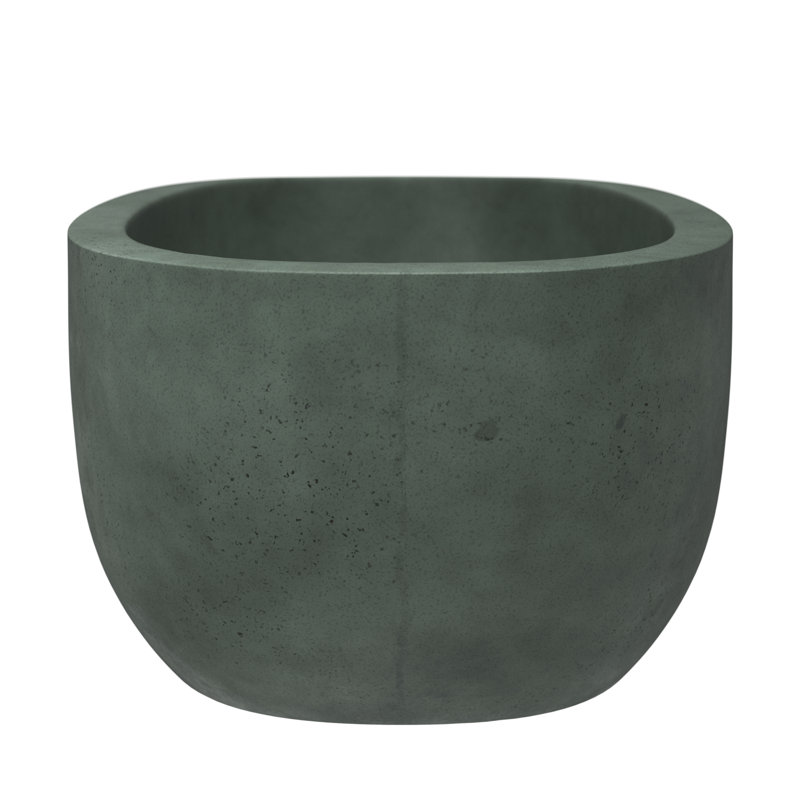 Avalon NativeStone Freestanding Soaking Cement Bathtub, Forest, 23" H x 36" W x 72" L