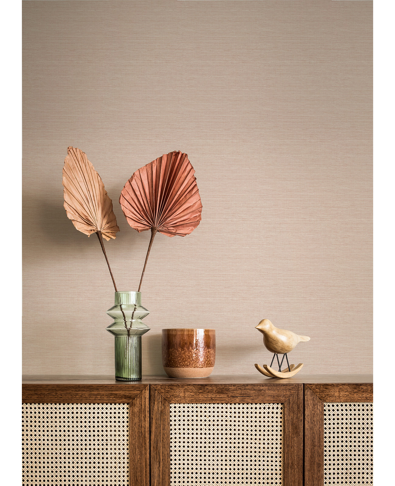 Agave Floral Wallpaper, Pink