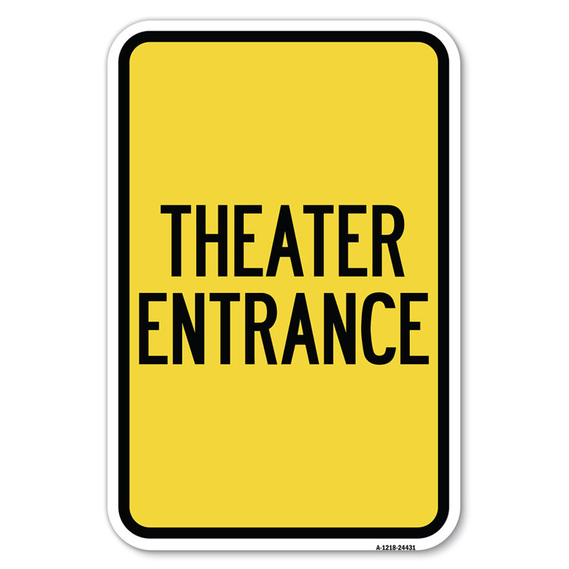 Entrée de théâtre / 24431, H 18 po x l 12 po x P 1 po
