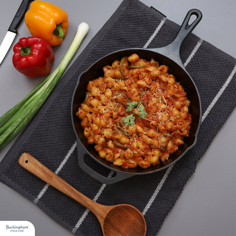 Buckingham Pre-seasoned Cast Iron Frying Skillet Pan , 6.5cm H x 45.5cm W x 31.5cm D 
