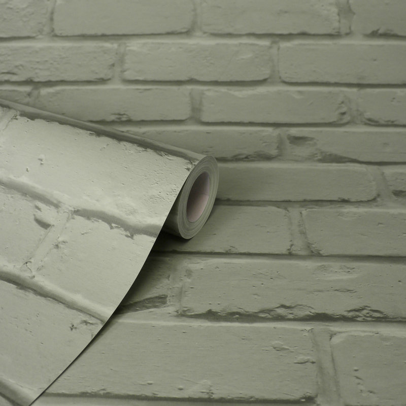 Pungoteague 1.7m x 2.5cm Wallpaper Roll, Green