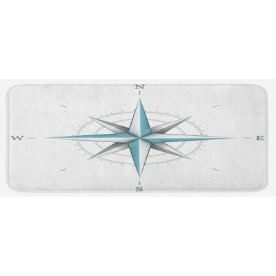 Coastal Polyester Kitchen Mat