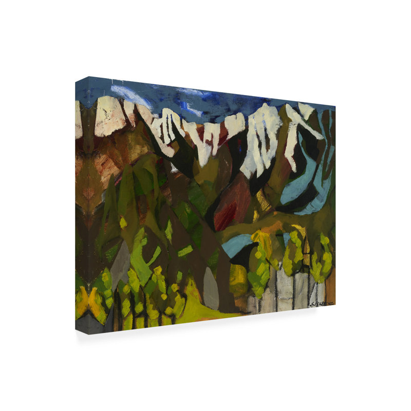 Wrought Studio™ Erin Mcgee Ferrell Ice Capped Mountains Canvas Wall Art, 14" H x 19" W
