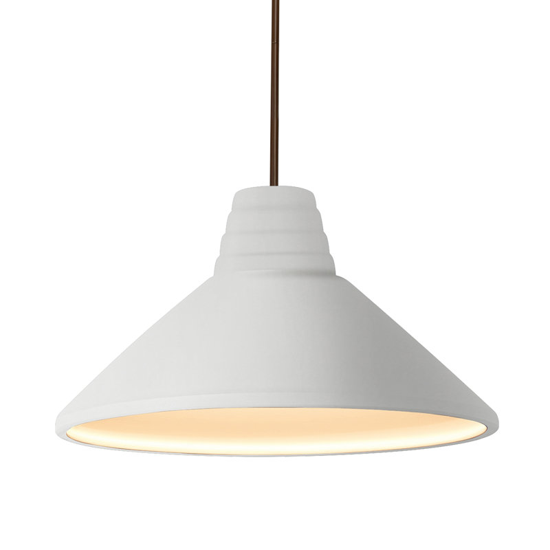 Luminaire suspendu Ziggurat, Bisque, Dark Bronze, Incandescent: Not Included