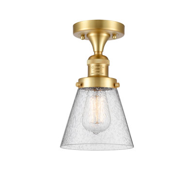 Glass Semi Flush Mount