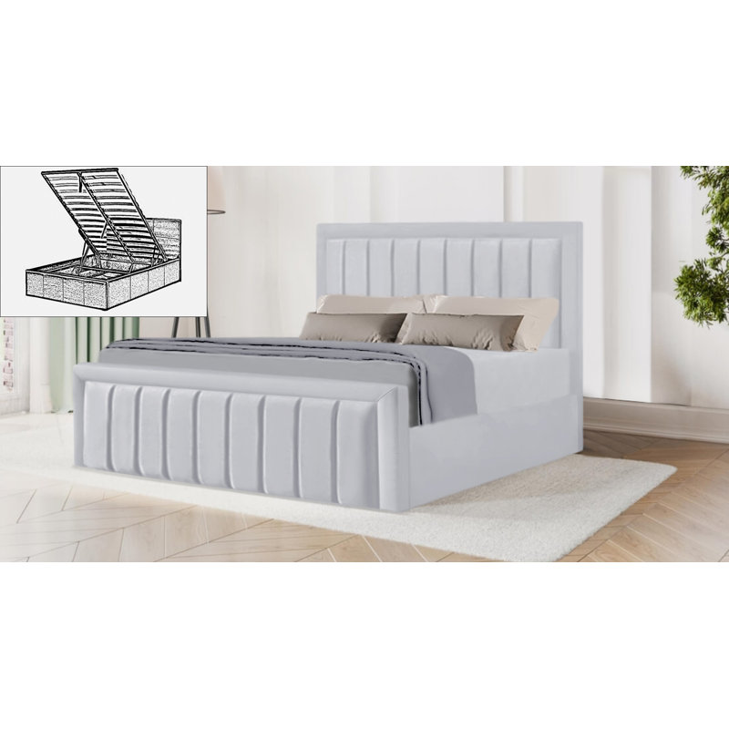 Belmiro Storage Bed, White, Double (4'6')