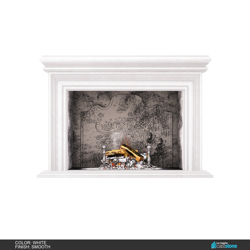 Pourtour de foyer Grand Alto Palermo, Blanc lisse
