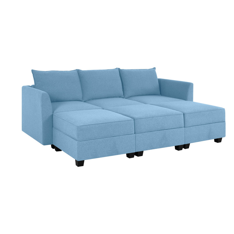 Cliffton Sofa with Triple Ottoman Living Room Set