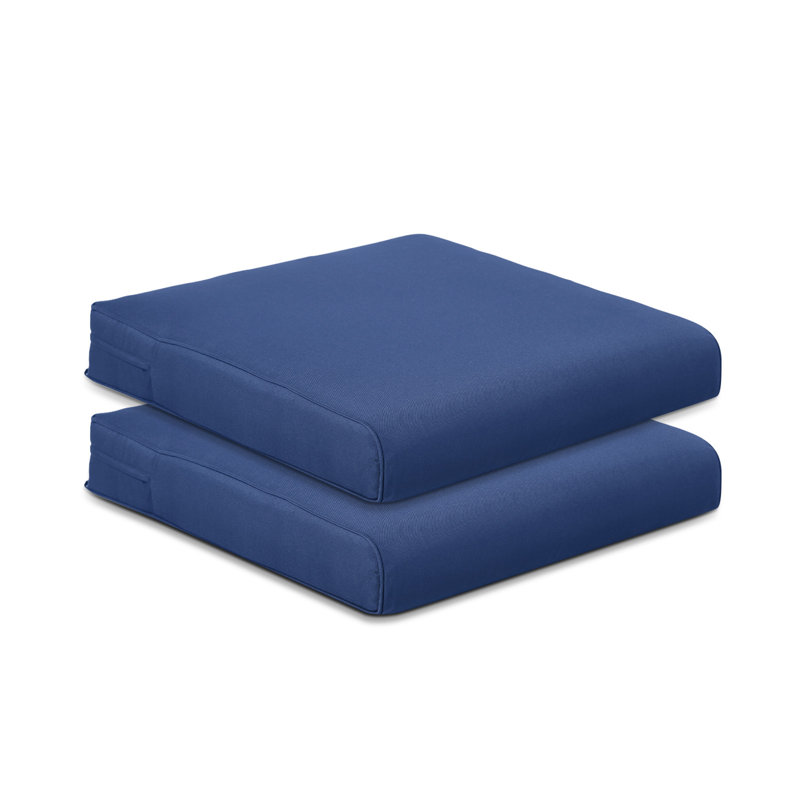 Outdoor 4'' Dining Chair Seat Cushion, 23" W x 26" D, Navy Blue