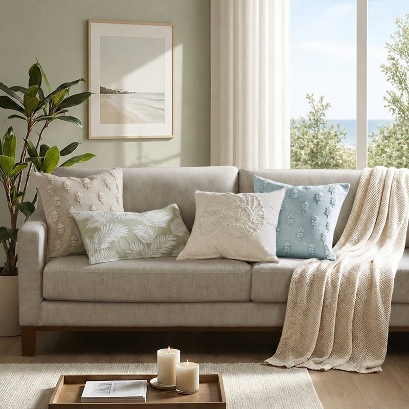 Housse de coussin Elegant, Sage