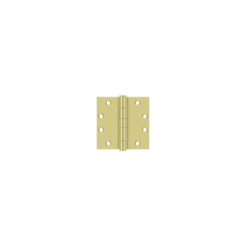 102'' x 102'' Steel Butt Bearing Hinge, Polished Brass