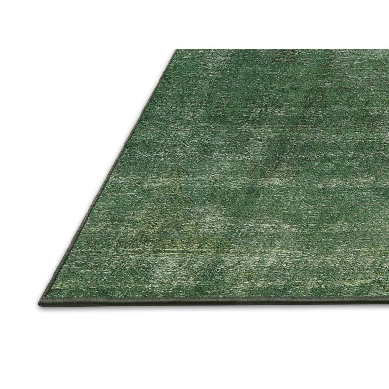 Tapis vert de style oriental, Rectangle 2 pi x 4 pi