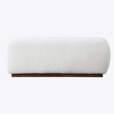 Mundubbera 47" Japandi Style Elegant Modern Boucle Bench by Latitude Run