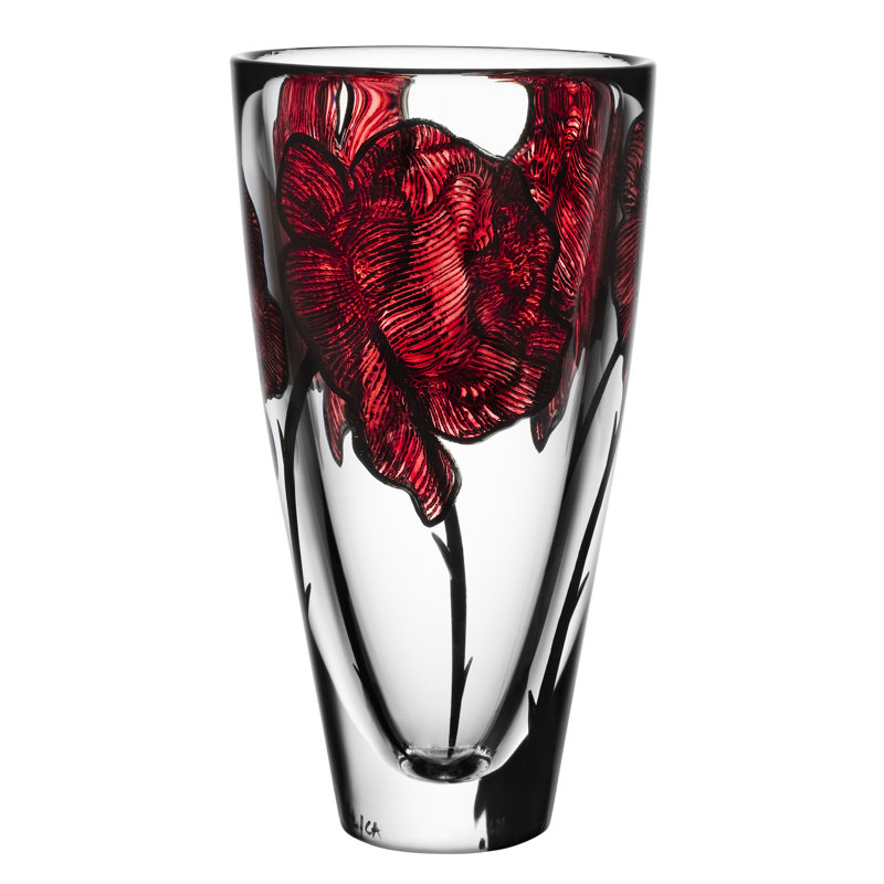 Tattoo Handmade Glass Table Vase