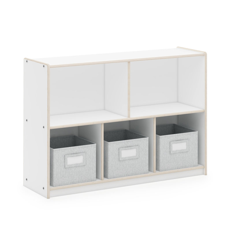 Rangement à 5 compartiments EdQ Essentials, H 30 po x l 13 po x P 42 po, Blanc