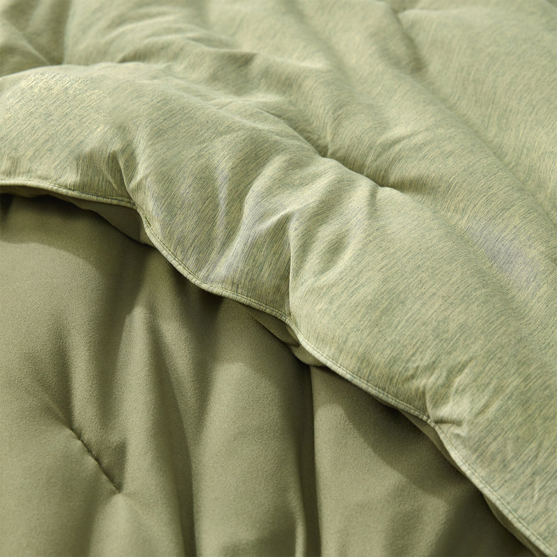 Green Yoga Pants Coma Inducer Oversized Lightweight Comforter Set, Twin Extra Long Comforter + 1 Standard Sham