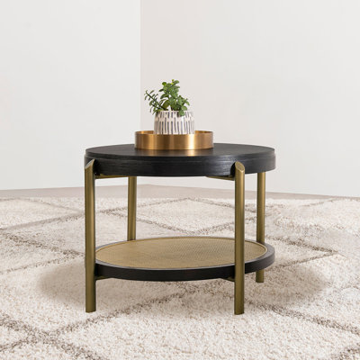 Benson Black Round End Table