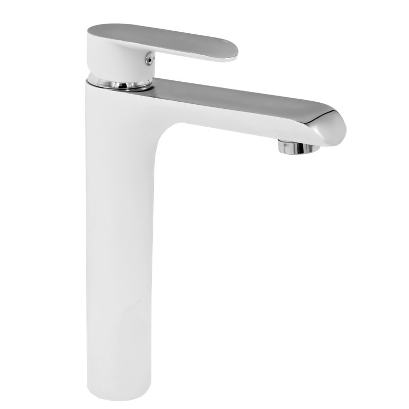 Airlia Mono Basin Mixer, Chrome/White