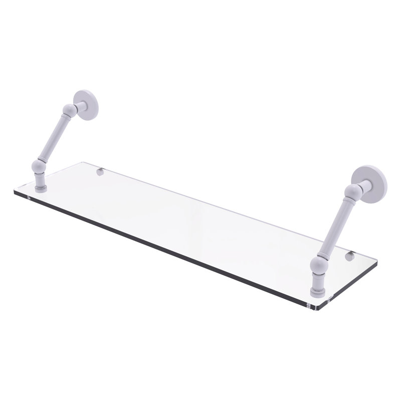 Dalston Bracket Shelf, Matte White, 8" H x 30" W x 8'" D