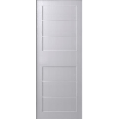 Dalle de porte standard préfinie en bois et verre Liah