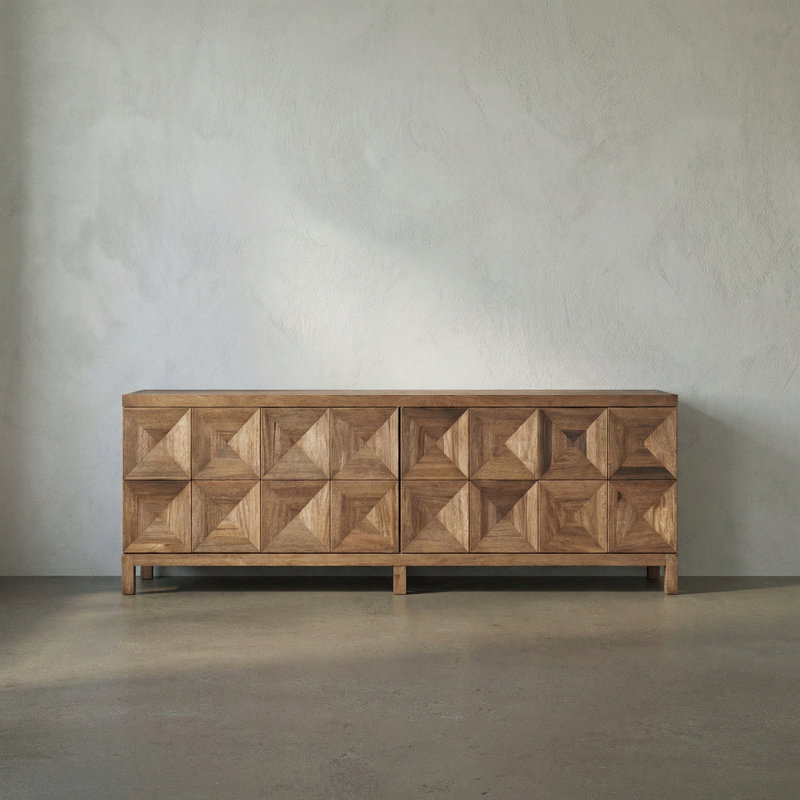 Quadrant 4 Door Sideboard, Dark Walnut