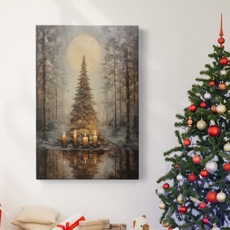 Art des fêtes de Noël - Toile tendue avec châssis Dxxviii, H 24 po x l 16 po