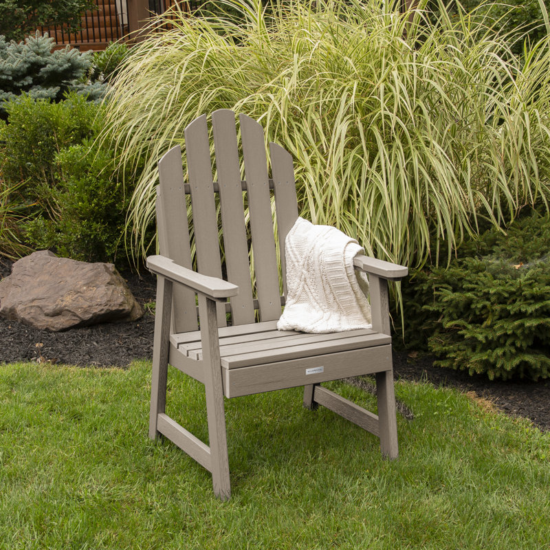 Chaise Adirondack en plastique / résine Rialto, Brun bois