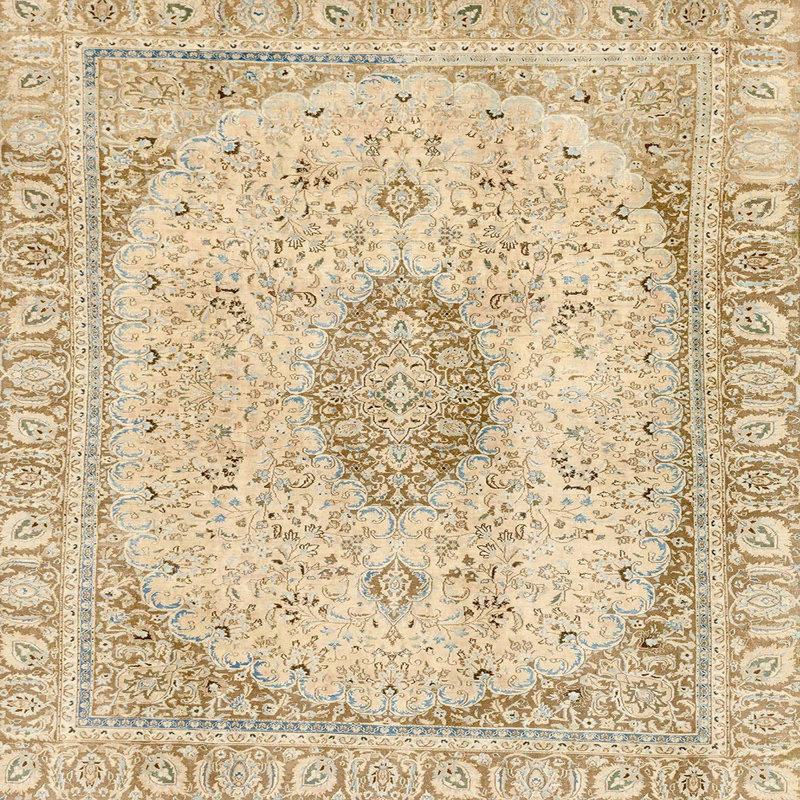 Abstract Indoor Rug, Square 4'