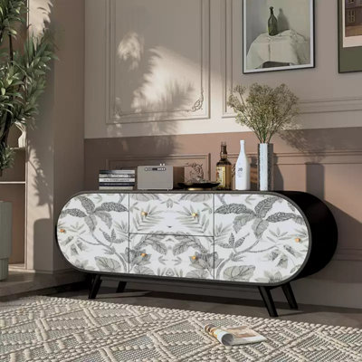 Armoire de rangement à double porte et double tiroir