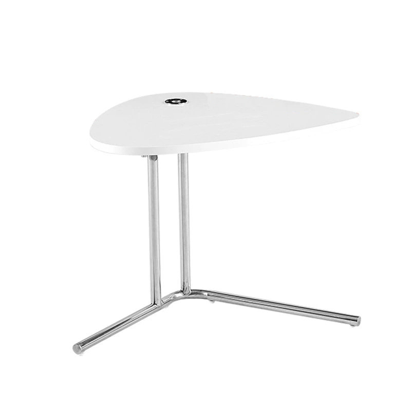 Simple coin en acier inoxydable, bord de canapé de salon, table d'appoint relevable.
